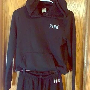 Victoria’s Secret PINK sweatpants & hoodie XS